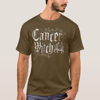 Camiseta Cancer - Sinal Zodíaco Vintage Artesanato Bruxa