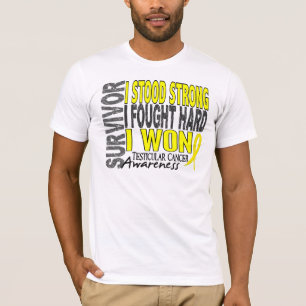 Camiseta Cancer Testicular do sobrevivente 4