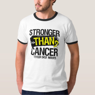 Camiseta Cancer Testicular - mais forte do que o cancer