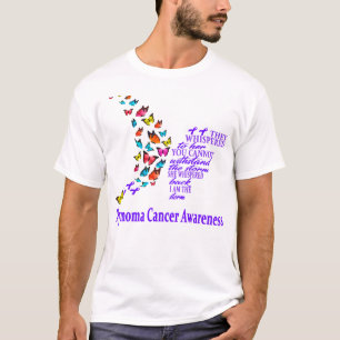 Camiseta Cancer Thymoma Guerreiro Thymoma Conhecimento do C