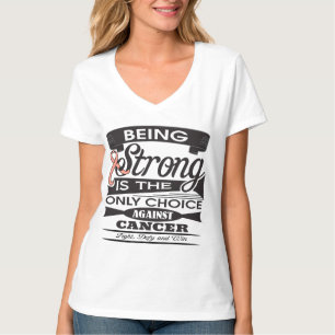 Camiseta Cancer uterina forte