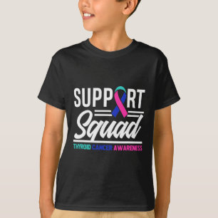 Camiseta Cancer Warrior Suporta Cancer da tireoide no quadr