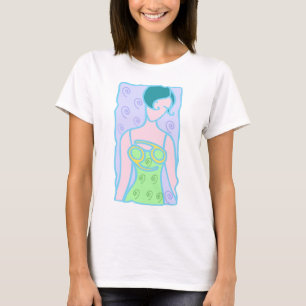 Camiseta Cancer Zodiac Mulher verde
