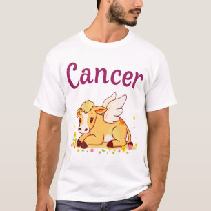 Camiseta Câncer Zodíaco Vaca Png, Câncer Fofo
