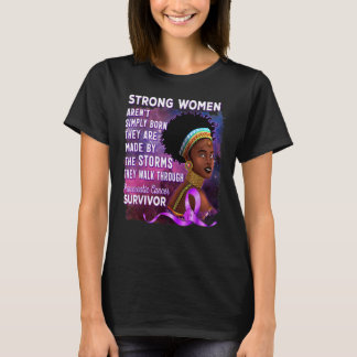 Camiseta Cânceres de pâncreas Sobreviventes Africanas Ameri