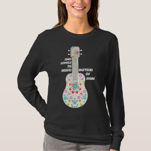 Camiseta Canções a Serem Ouvidas Palavras De Teatro Musical
