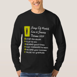 Camiseta Canções De Saúde, Amor E Sucesso 2025