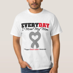 Camiseta Cancro cerebral cada dia mim senhorita Meu Mamã
