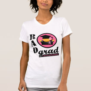 Camiseta CANCRO DA MAMA do formando da radiação