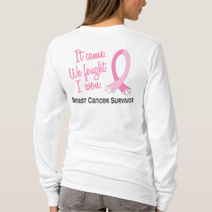 Camiseta Cancro da mama do sobrevivente 11