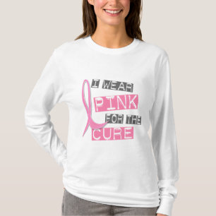Camiseta Cancro da mama eu visto o rosa para a cura 37