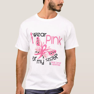 Camiseta Cancro da mama EU VISTO o ROSA PARA MINHA IRMÃ 45