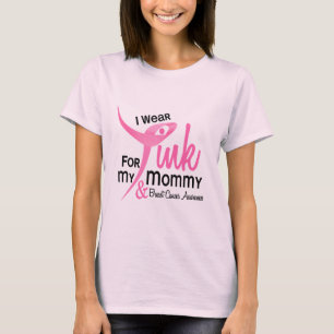 Camiseta CANCRO DA MAMA eu visto o rosa para minhas mamães