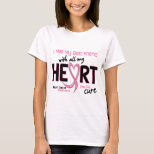 Camiseta Cancro da mama mim melhor amigo da senhorita Meu