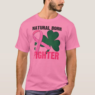 Camiseta Cancro da mama nascido natural do Dia de São
