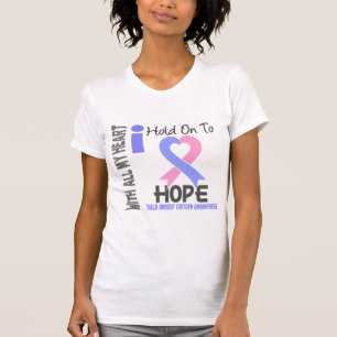 Camiseta Cancro da mama que masculino eu me aferro para