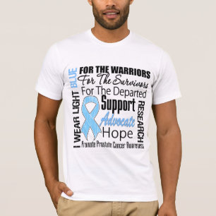 Camiseta Cancro da próstata eu visto claro - TRIBUTO da