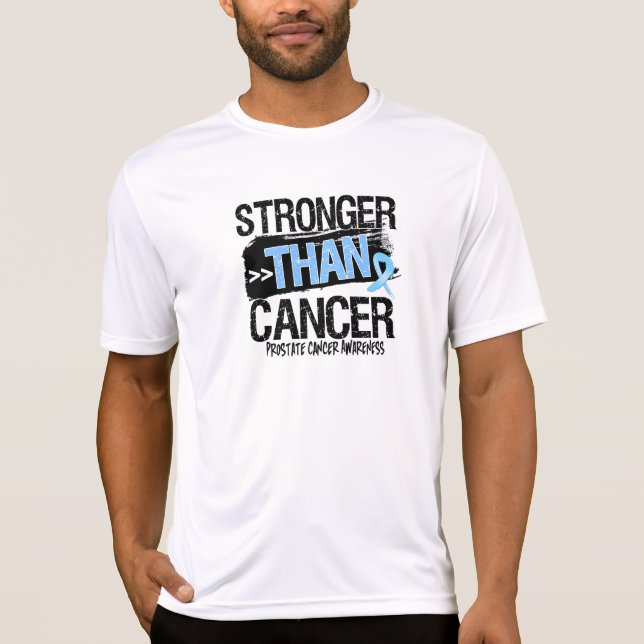 Camiseta Cancro da próstata - mais forte do que o cancer (Frente)
