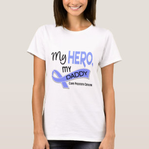 Camiseta Cancro da próstata MEU HERÓI, MEU PAI 42