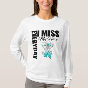 Camiseta Cancro do colo do útero diário da senhorita Meu