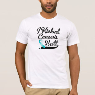 Camiseta Cancro do colo do útero eu retrocedi o bumbum