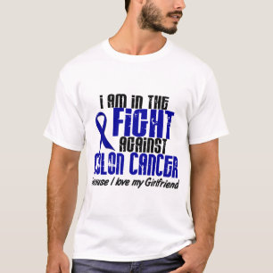 Camiseta CANCRO DO CÓLON na luta para meu namorada 1