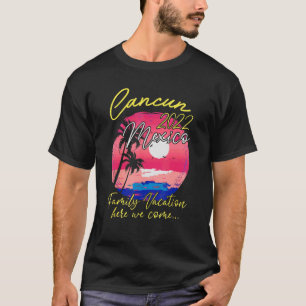 Camiseta Cancun 2022 Correspondente de Férias Familiares Co