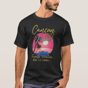 Camiseta Cancun 2022 Correspondente de Férias Familiares Co