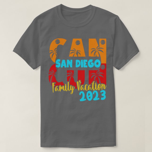 Camiseta Cancún 2023 - Matchin do Casal da Família San Dieg (Frente do Design)