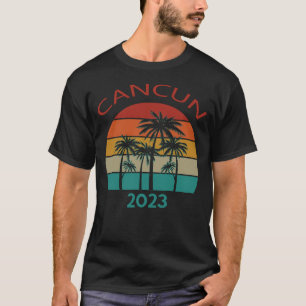 Camiseta Cancun 2023 México Verão Família Casal Corresponde