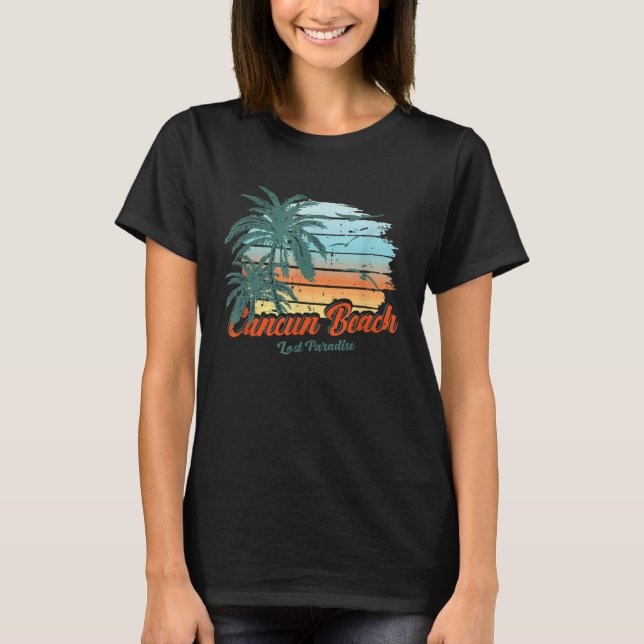 Camiseta Cancun Beach Mexico Lost Paradise (Frente)
