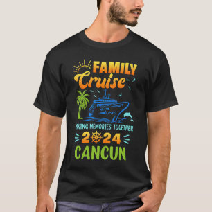 Camiseta Cancun Cruise 2024 Férias do Grupo Amigos da Famíl