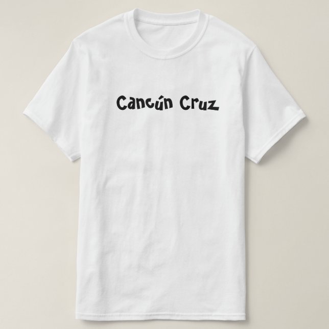 Camiseta Cancún Cruz (Frente do Design)
