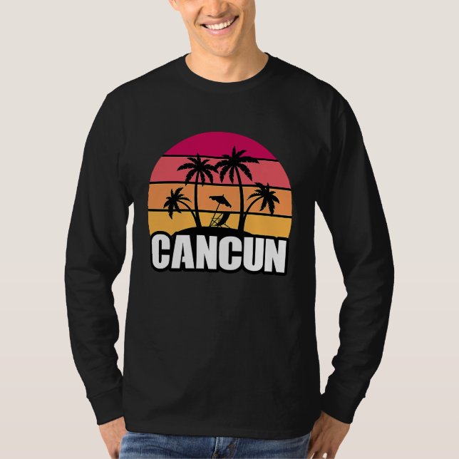 Camiseta Cancun Mexico Cancun Travel Vacation Souvenir (Frente)