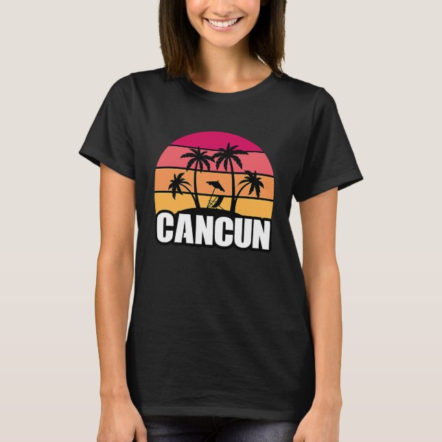Camiseta Cancun Mexico Cancun Travel Vacation Souvenir (Frente)
