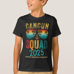Camiseta Cancun México Família Esquadrão Férias 2025 Combin