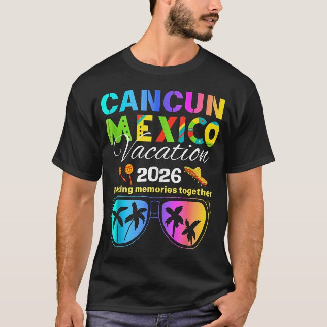 Camiseta Cancún Mexico FVacation Beach (Frente)