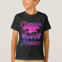 Cancún México Palm Tres Viagens vintage Souvenirs