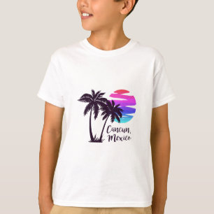 Camiseta Cancun México Praia Férias de Verão Palmeiras Sol