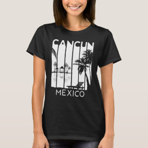 Camiseta Cancún México Retrô no Verão do México