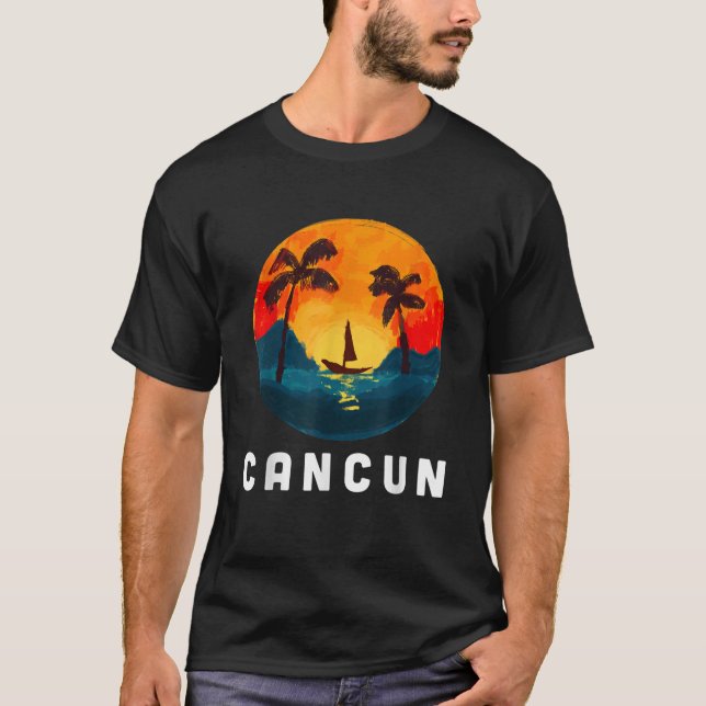 CAMISETA CANCUN MÉXICO SUMMER SUNSET VACATION CORRESPONDENT (Frente)