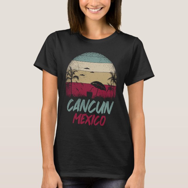 Camiseta Cancun Mexico Yucatan Holiday Vacation Travel  1 (Frente)