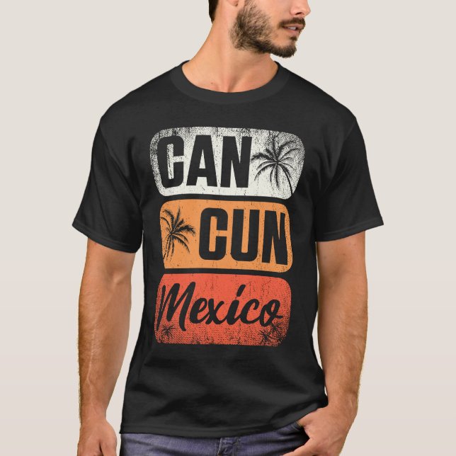Camiseta Cancun Mexico Yucatan Holiday Vacation Travel  2 (Frente)