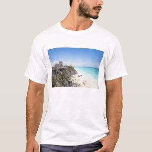 Camiseta Cancun, Quintana Roo, México - Ruínas em uma colin