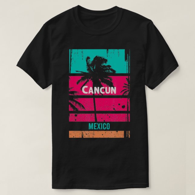 Camiseta Cancun Souvenir México Lembrete (Frente do Design)