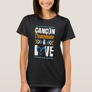 Camiseta Cancun Sunshine Love Party (Partido do Amor Sunshi