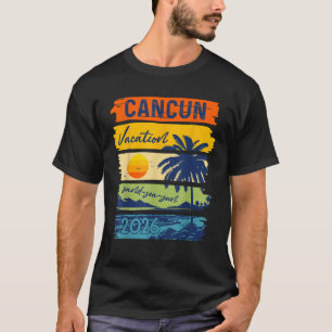Camiseta Cancun Vacation 2026 Sea Sand Beach Summer Trip Re