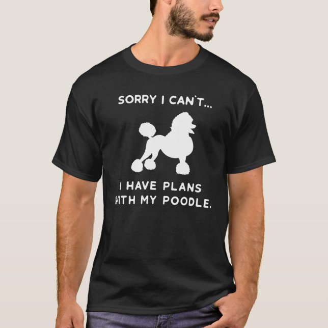 Camiseta Candeeiros de Cães Poodle (Frente)