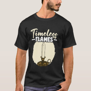 Camiseta Candelabro de Velas Antigas Chamas Atemporais Quei