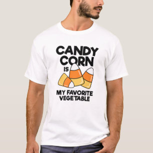 Camiseta Candi Corn É O Meu Crianças Vegetais Favorito Adul